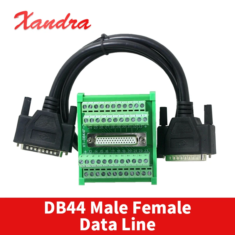 Industrielles DB44-Stecker auf Buchse, Datenkabel, 3-reihiges 44-poliges Verlängerungskabel, reines Kupfer, CNC-Programmierer, Signalanschlusskabel