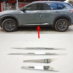 Moldura de puerta lateral para Nissan x-trail X Trail / Rogue T33 2021 2022, tira de cuerpo, protección de Streamer, Kit de cubierta de moldura