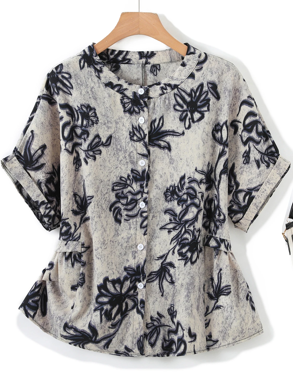 

Свободный ort Sve Женский топ с принтом irt больших размеров в китайском стиле с национальным дизайном, модный корейский японский топ с дизайном Tagl