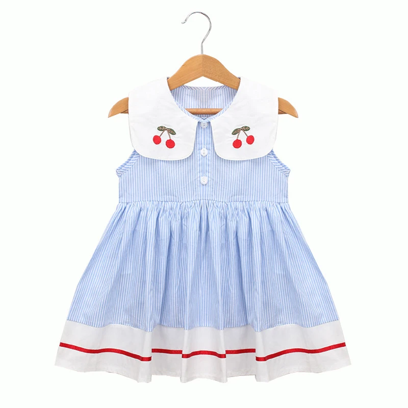 Summer Girl Dress 2021 Embroidered Fancy Princess Dresses For Girls Little Flying Sleeve Children\'S Clothing Baby Kids Clothes