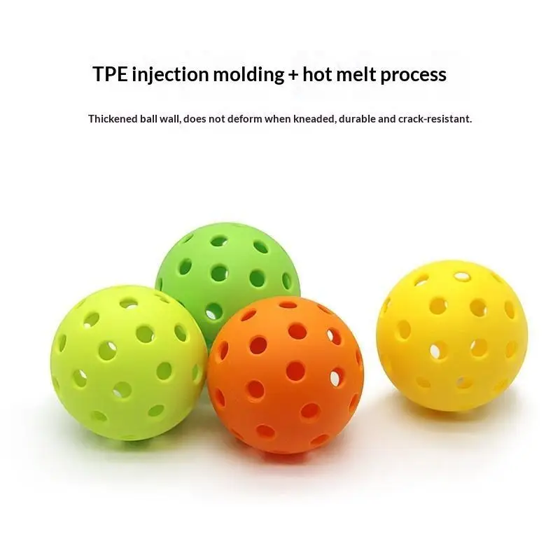 Professional Pickleball Balls 12/6 PCS 74mm 40 Holes Colorful Consistent Bounce for Official Competition Training