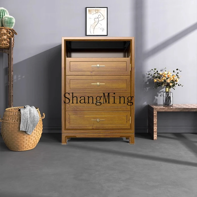 

SM solid wood invisible safe household small new hidden corner safe