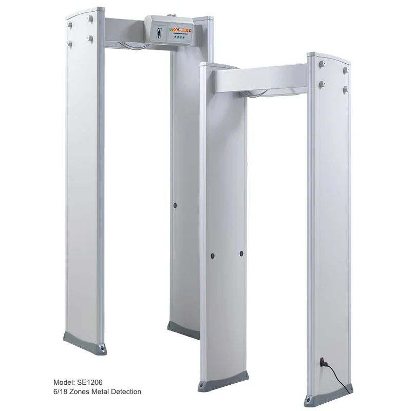 

Safeagle 6 Zone Door Entrance Security Inspection Walk Through Metal Detector Gate