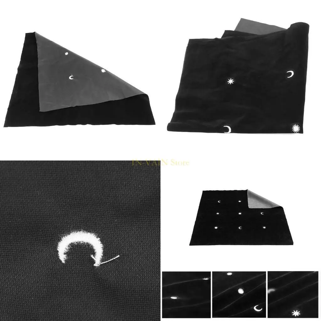 

M5TC 20x20In Flannel Tarot Tablecloth Divination Altar Tarot Patch Table Cover For Magicians Daily Board Games Card Pad