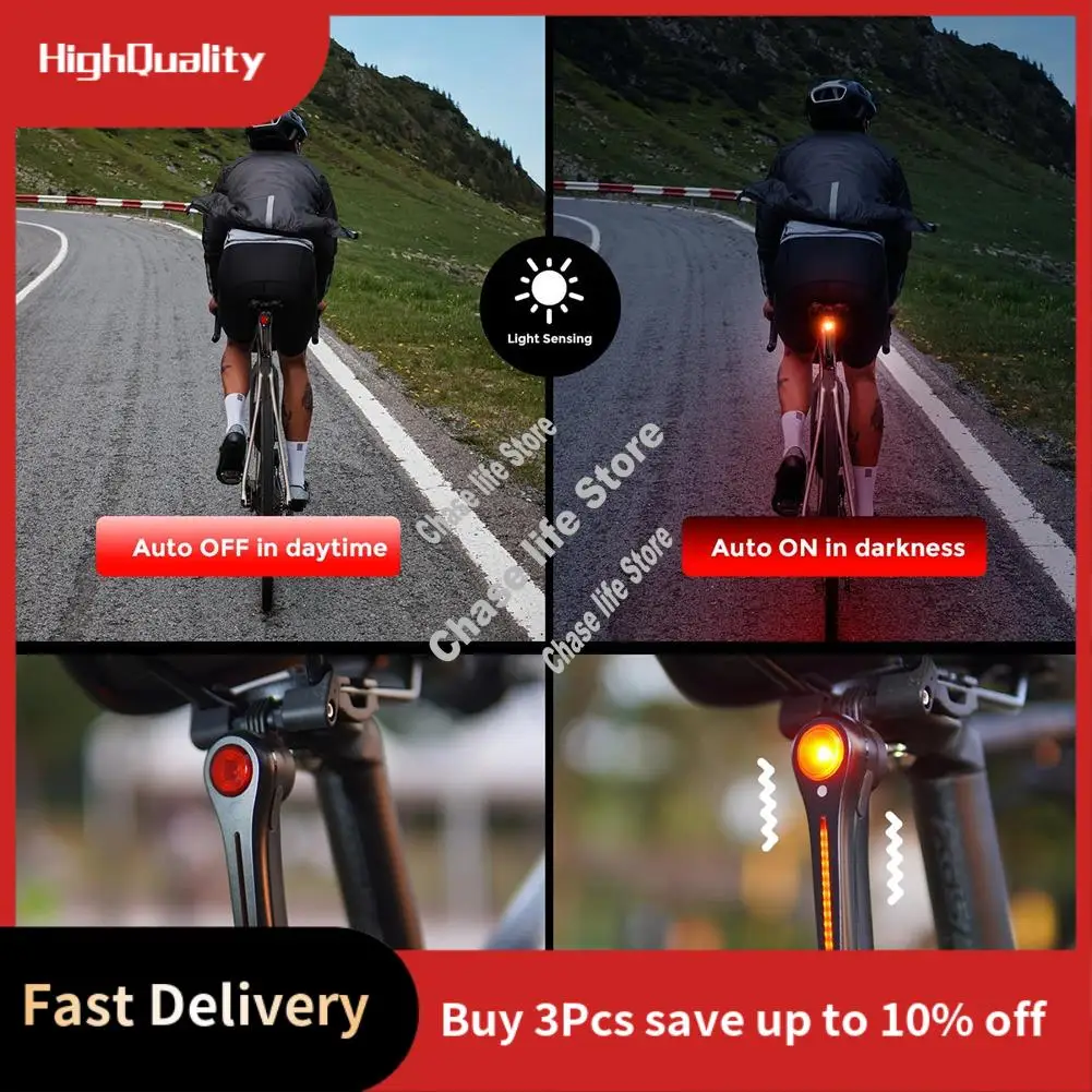 

Новый популярный умный светодиодный задний фонарь с датчиком тормоза велосипеда, 6 режимов, водонепроницаемый USB перезаряжаемый задний фонарь