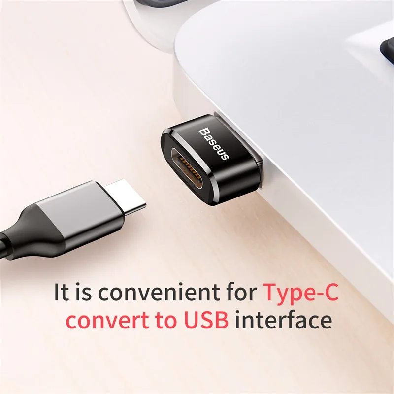 Baseus USB 2,0 OTG Adapter USB-A USB-C Männlich Zu Micro USB Typ C Weibliche Konverter Für Macbook Handy Stecker OTG Adapter