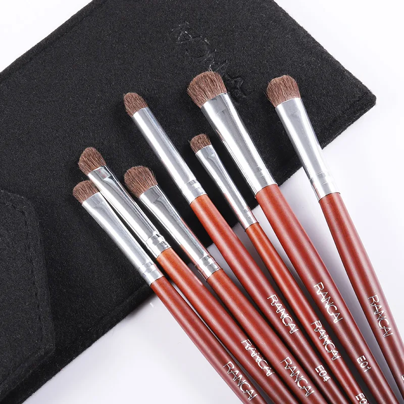 RANCAINew 7 ensemble de pinceaux pour fard à paupières, ensemble complet de pinceaux de maquillage pour les yeux, outils de beauté, brosse de mélange