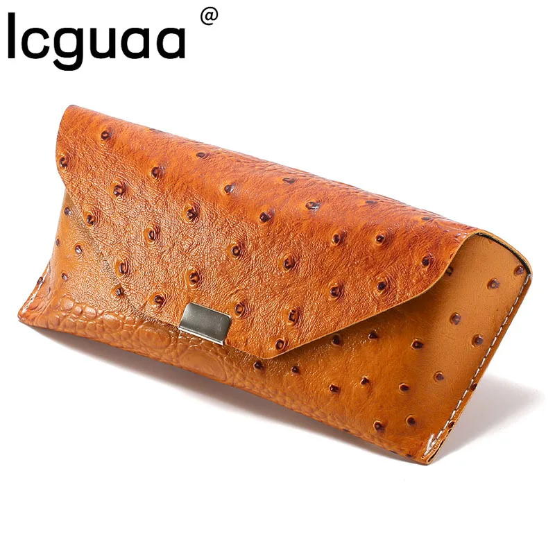 Soft PU Glasses Case Women Leather Glasses Fashion Sunglasses Box Bag Accessory Eyeglasses Case Crocodile Pattern Sunglasses Box