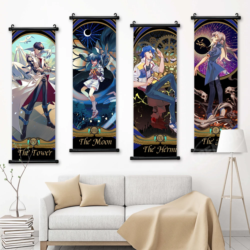 Yu Gi Oh Canvas Home Decoration Anime Wall Art Yugi Muto Painting Hanging Seto Kaiba Scrolls Print Modern Manga Picture Poster