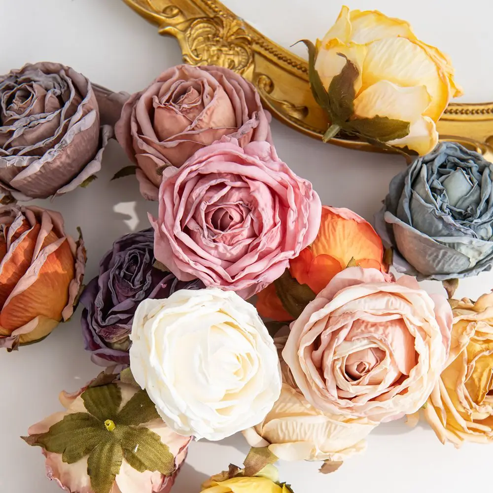 Künstliche Blumen Seidenrosen Hochzeit Brautsträuße Dekor Kranz Premium Blumenstrauß Festival Outdoor Garten Party DIY Geschenke Boxen – Detail 12