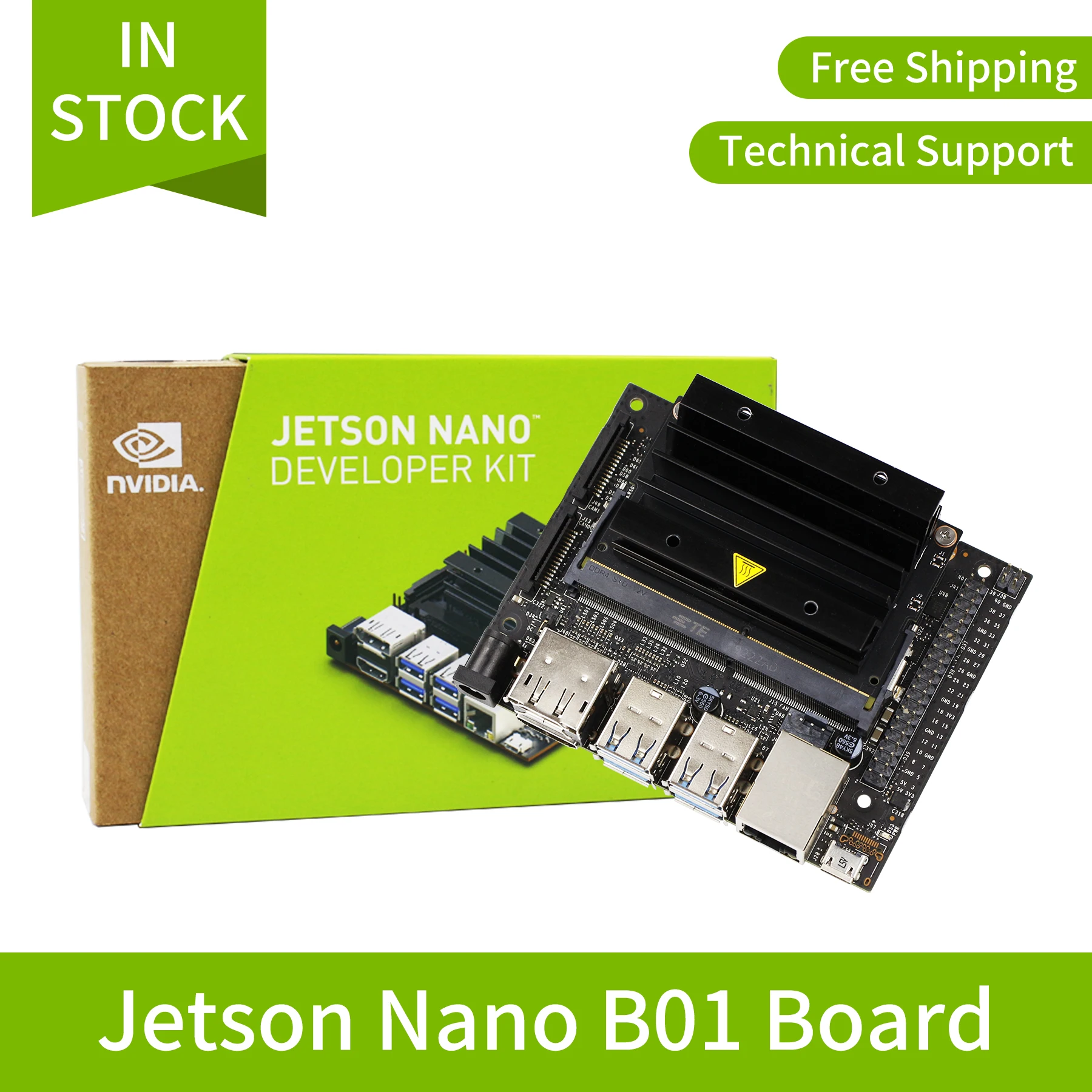 Jetson Nano 4GB Developer Kit B01 Official Module Deep Learning AI Development Board Platform For Programming Electronic Robotic