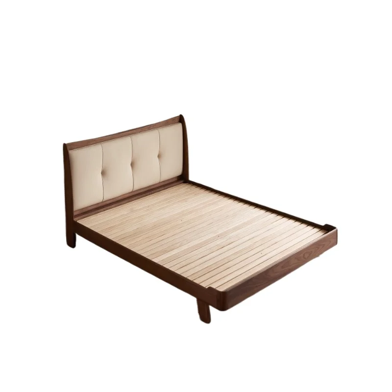 Solid wood children's bed North American black walnut boys 1.5 meters single bed girls bedroom 1.8 meters antique small bed
