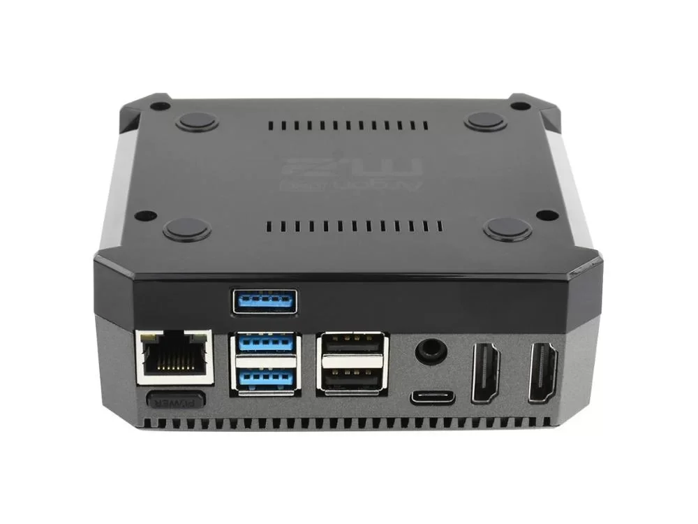 Raspberry Pi 4 Argon One M.2 Aluminum Case With M.2 SSD Expansion Slot, Full-sized HDMI-compatible Ports,USB 3 Ports