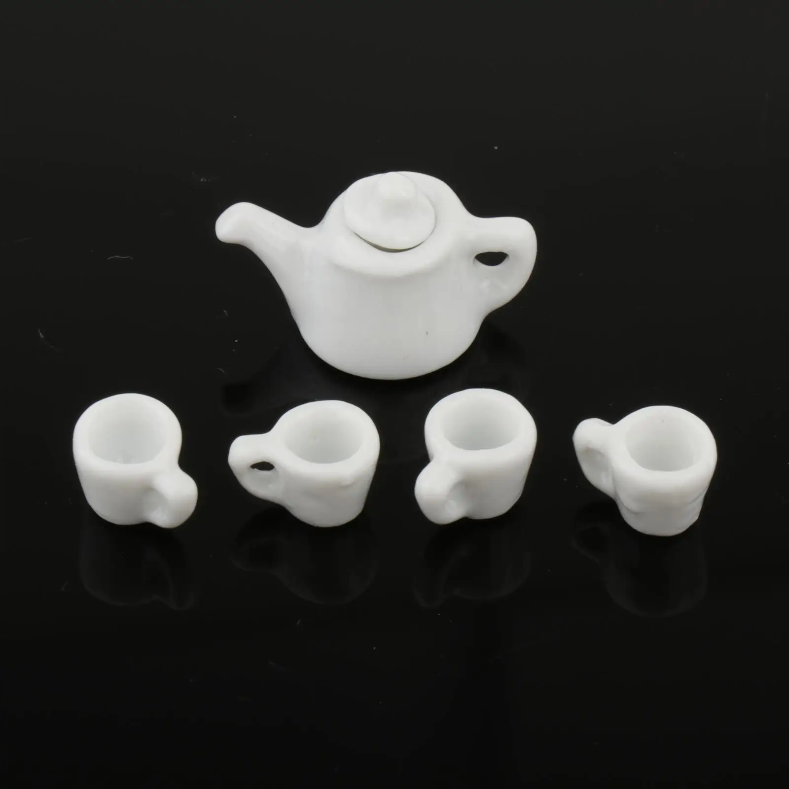 1:12 Dollhouse Miniature Tea Set Mini Furniture Toys Decoration for Dolls House Toy Desktop Photo Props Living Room Mini Kitchen