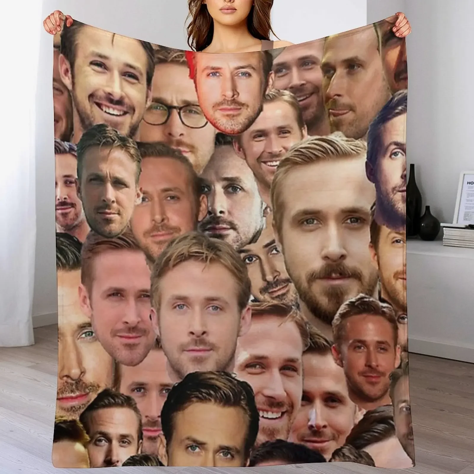 RYAN GOSLING Throw Blanket Extra Large Throw Cute Plaid Custom Blankets