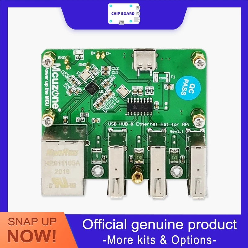 Raspberry Pi Zero W/ WH Expansion Board Ethernet USB Interface 4G Communication Module Metal Shell