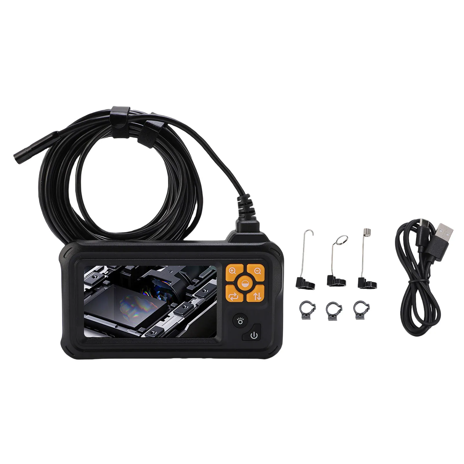 

1080P HD Industrial Borescope 8mm Single Lens 4.3 Inch Color Screen Inspection Camera with Light for Car Auto Repair