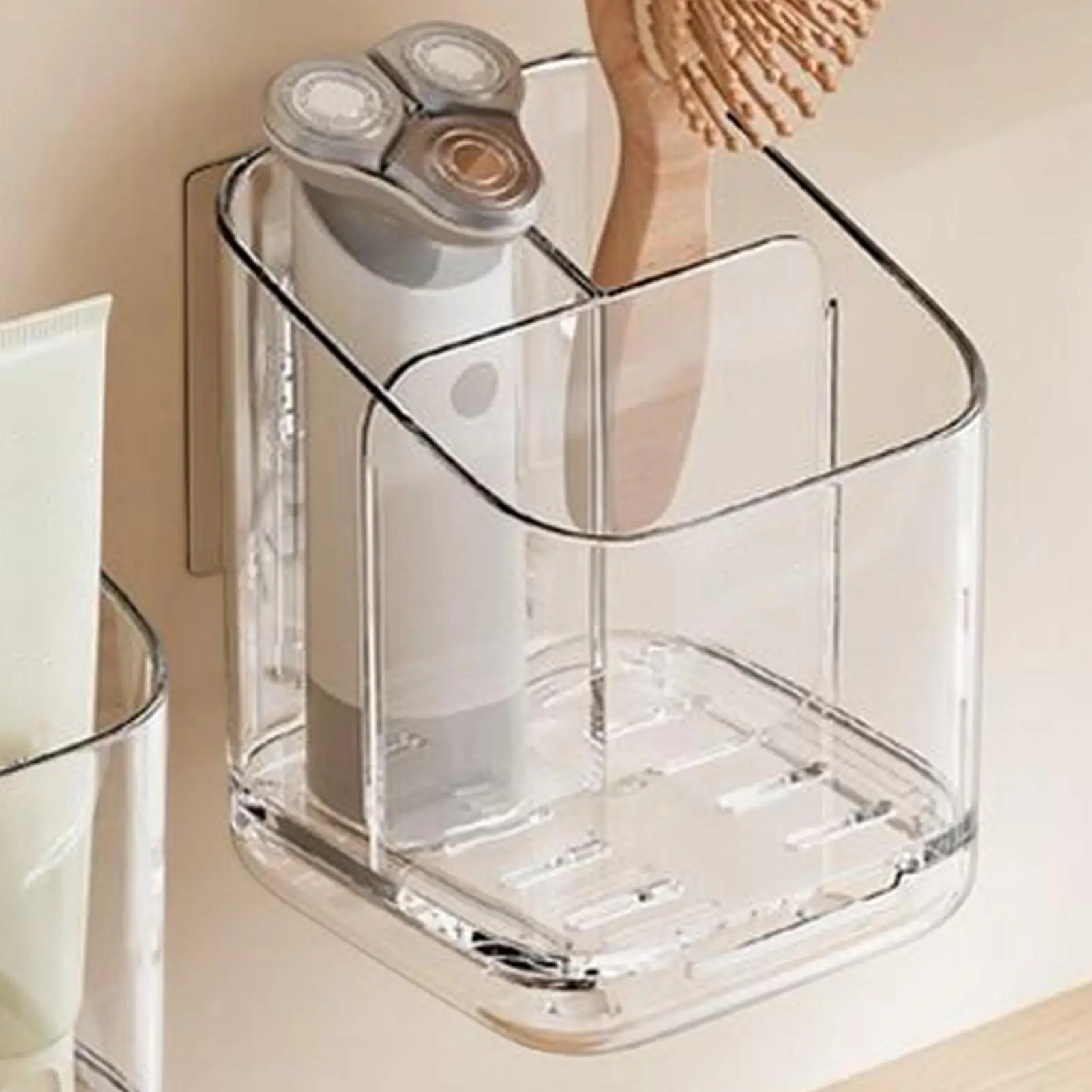 

Клейкие держатели для зубных щеток, настенная полка для хранения в ванной комнате, стеллаж для хранения зубной пасты для душа, ванной комнаты, душа, спальни, дома, автофургона