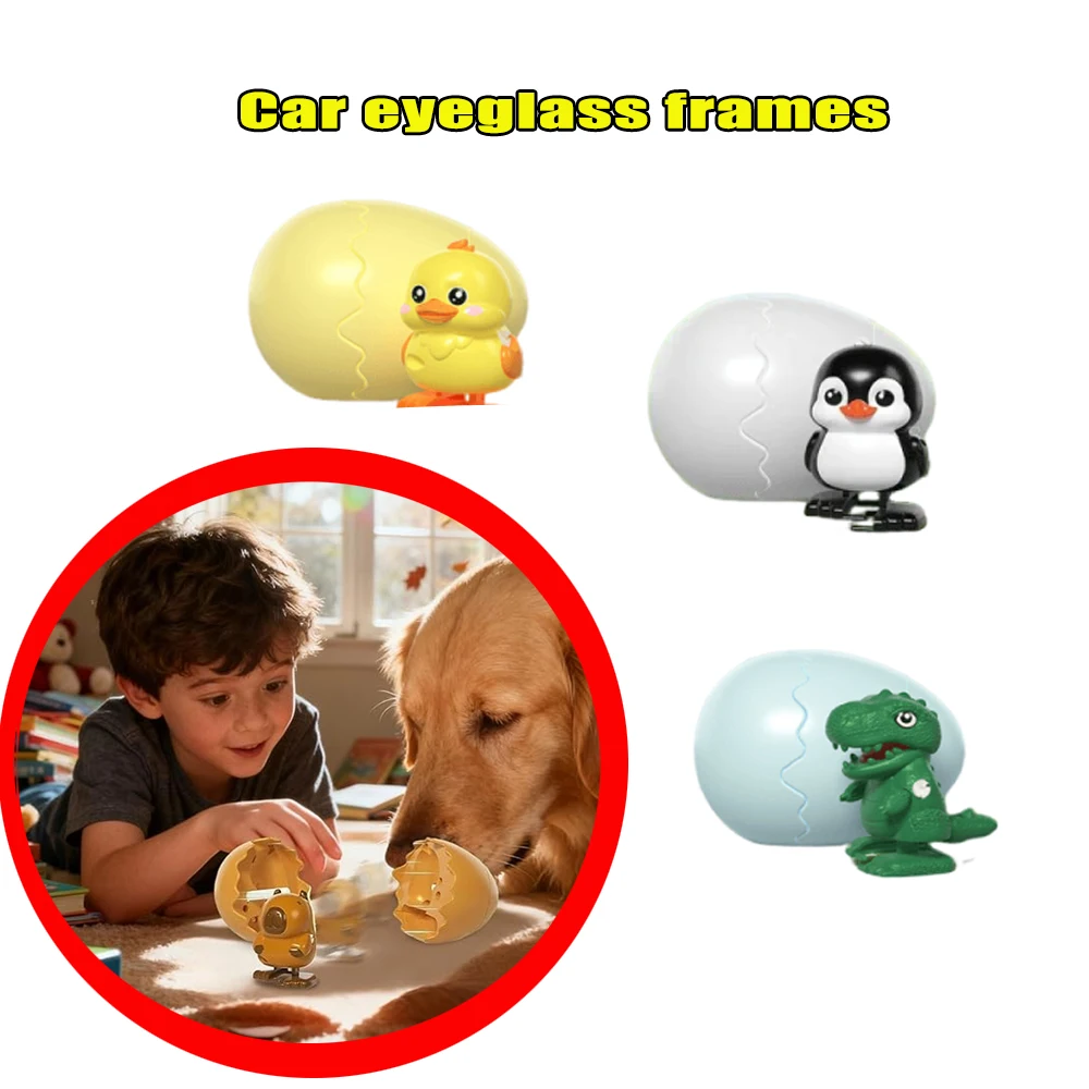 

Hatching Egg Wind Up Walking Duck Toy Animal Model Assembly Fun Educational Creative Gift For Children Preschool Learning Toy