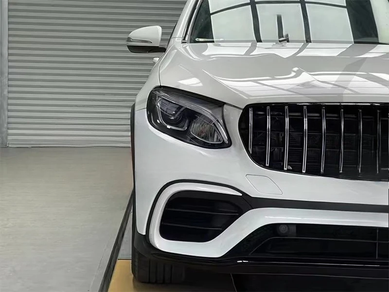 CLY X253 Car Bumper for GLC Class X253 SUV Upgrade GLC63 AMG Body Kit with Diffuser with Exhaust Tipes 2015-2019 Glc260 300 3