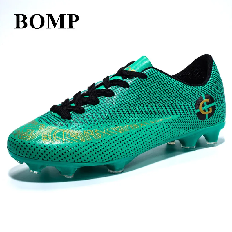 

Hot Sale Teenager Football Shoes Green TF/FG Soccer Shoes Men Large Size 47 Comfy Light Society Soccer Cleats Men Futsal Shoes