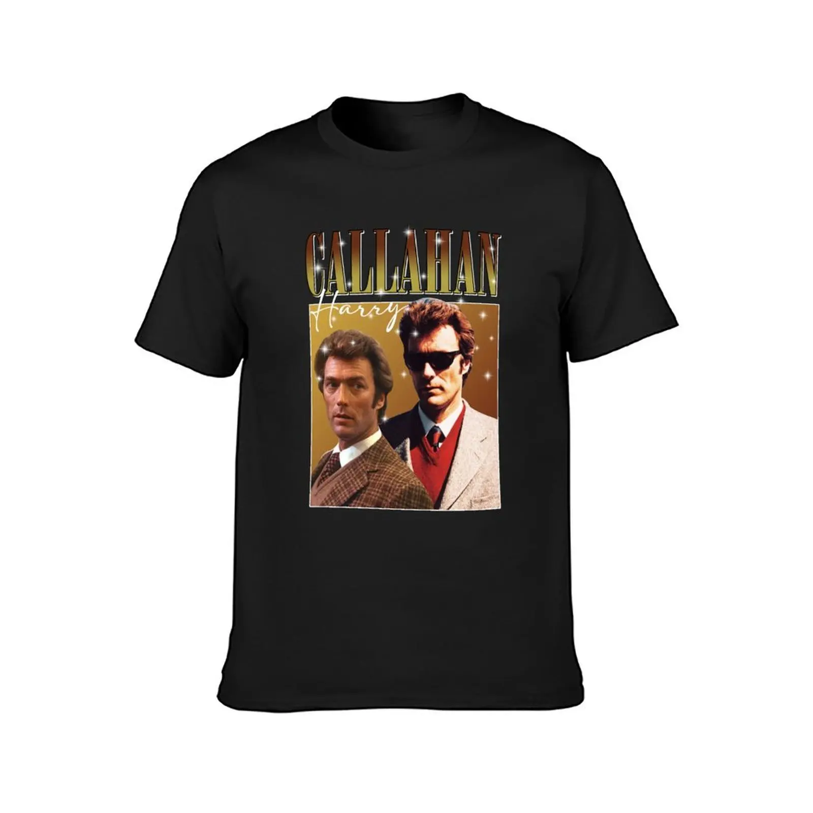 Harry Callahan 90's Vintage Collage from Dirty Harry. T-Shirt customizeds anime oversized t shirt men