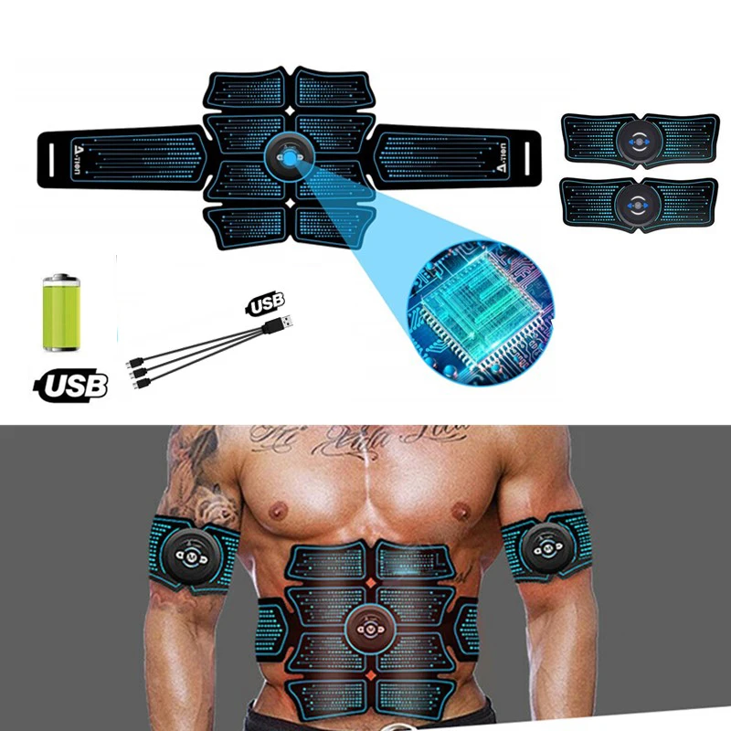 

Abdominal Stimulator Muscle Trainer Exercise Bodybuilding Smart Massage Machine Wireless Workout Sport Press Fitness Equipment