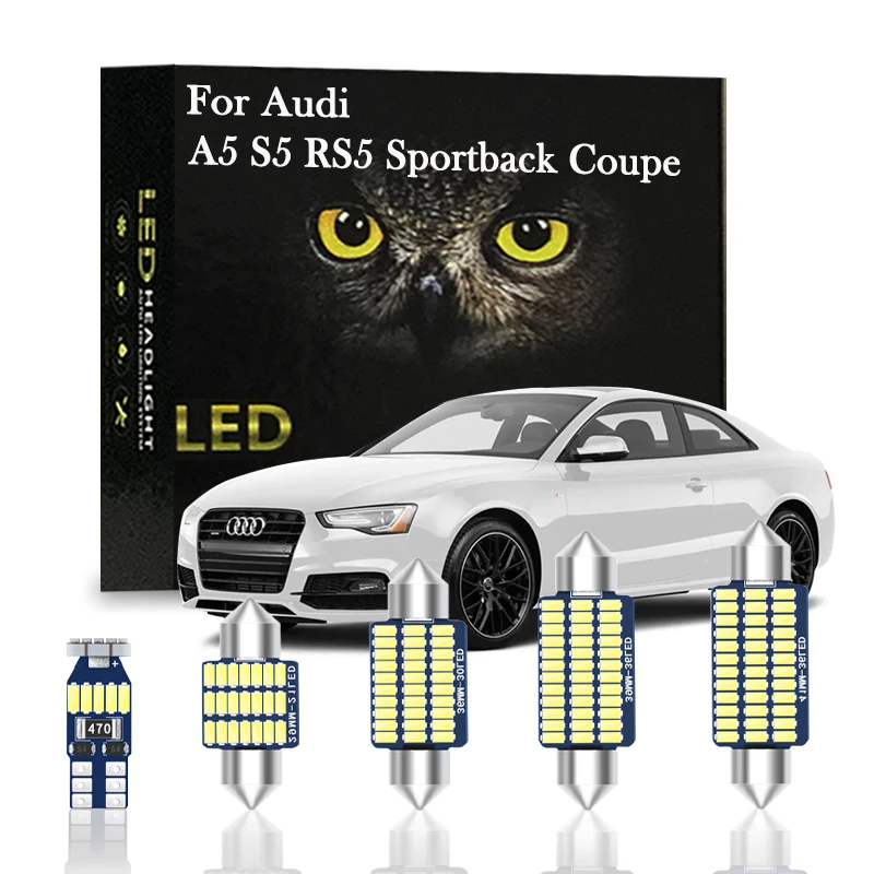 

Canbus For Audi A5 S5 RS5 8TA 8T3 B8 B9 Sportback Coupe 2007 2008 2009 2010 2012 2014 2017 Accessories Interior Lamp LED