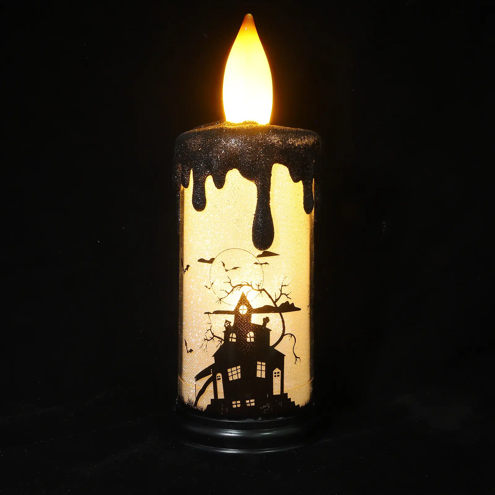 1Pcs LED Electronic Light Flameless Battery Operated Halloween Decorative Light Night Lamp