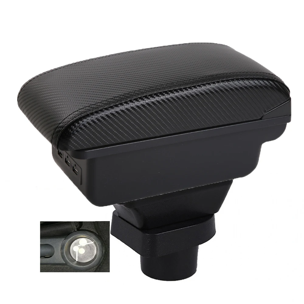 Armrest Box Central Console Storage Box with Elbow Support for Mitsubishi colt