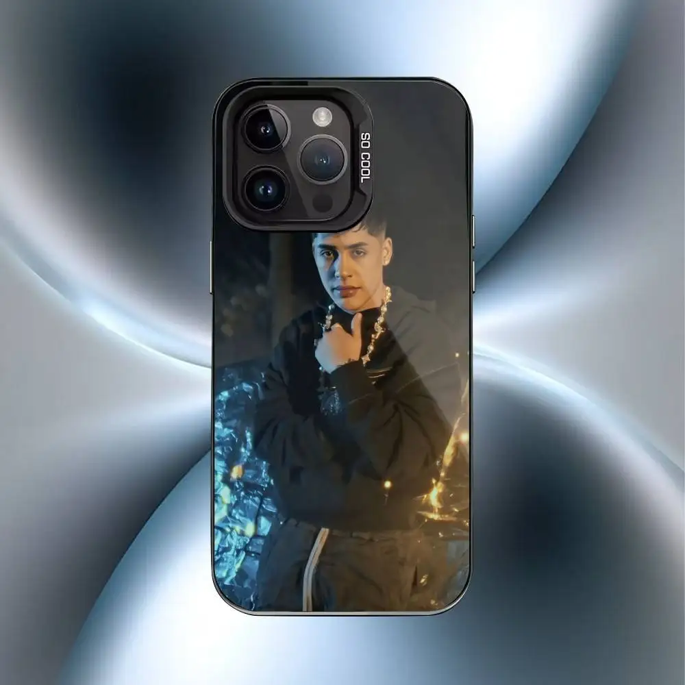 เคสโทรศัพท์ C-Cris M-MJ แร็ปเปอร์ชาวชิลี สำหรับ iPhone 16,15,14,13,12,17,Pro,MAX สีดำด้าน ป้องกันการกระแทก