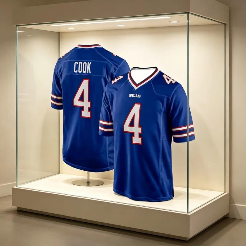 Familien-Kinder-T-Shirts, American-Football-Trikot für Erwachsene, Rugby-Trikot, Sportbekleidung, Trainingstrikot, T-Shirt, Bills Allen, Nummer 17 – Detail 1