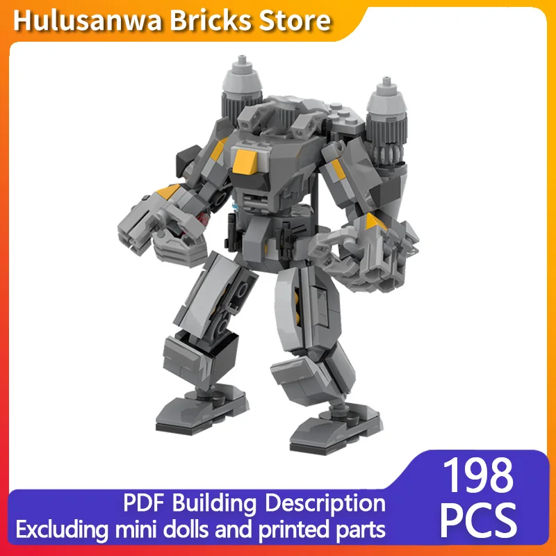 

Classic Combat Mech Model MOC Building Bricks War Equipment Modular Technology Gifts Holiday Assemble Children Toys Suit