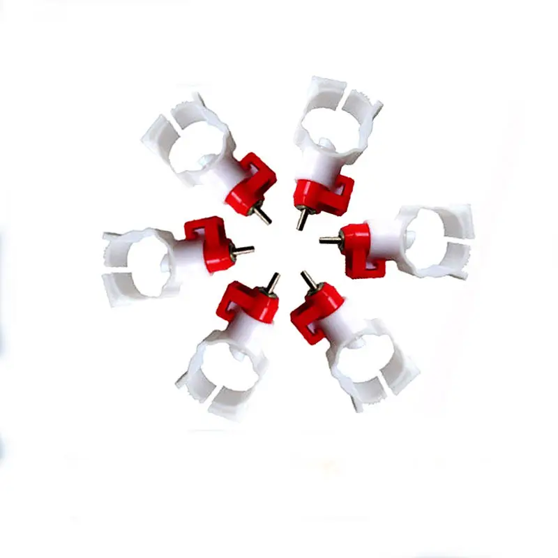 5/10/20 قطعة أكواب شرب الدجاج التلقائي الدواجن الطيور السمان المياه الحلمة كوب معلق الأحمر سقي مزرعة الدواجن شارب #6