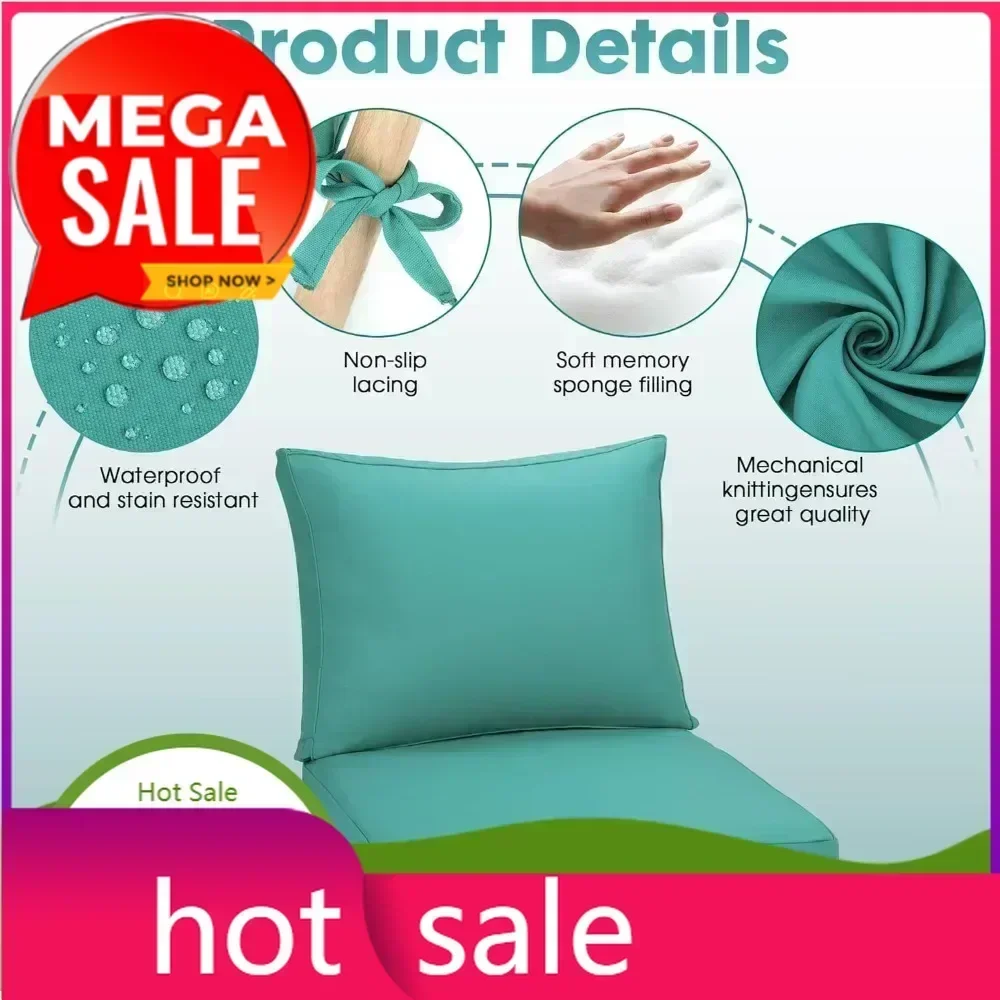 

Bestseller"waterproof and fade-resistant outdoor deep seating cushion set, 24x24 inches, with handle for easy carry, deep seat a