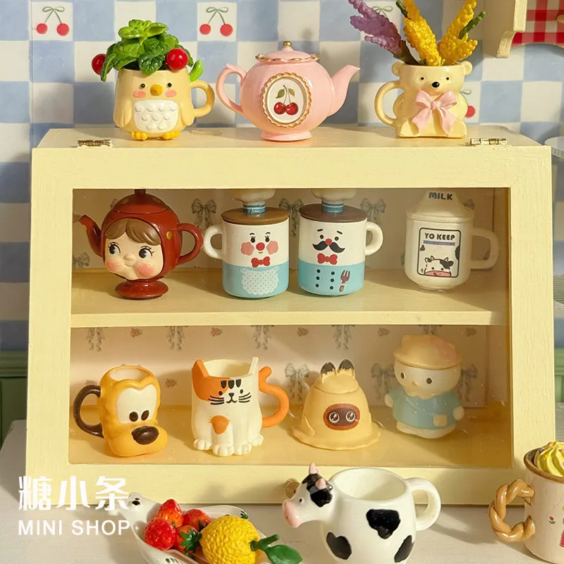 

1/6 1/12 Doll House Mini Model Furniture Accessories Animal Cup Teapot Jar Bjd Ob11 Gsc Blyth Soldier Lol kitchen Miniatures Toy