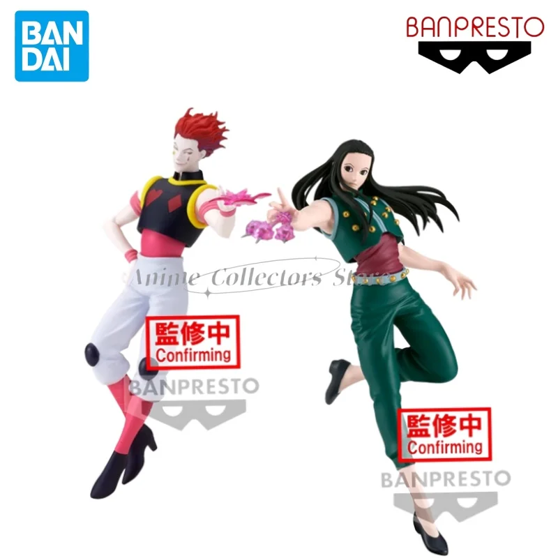 Original BANDAI Banpresto HUNTER×HUNTER VIBRATION STARS Hisoka Illumi Zoldyck Anime Character Model Toys Desktop Ornaments Gift