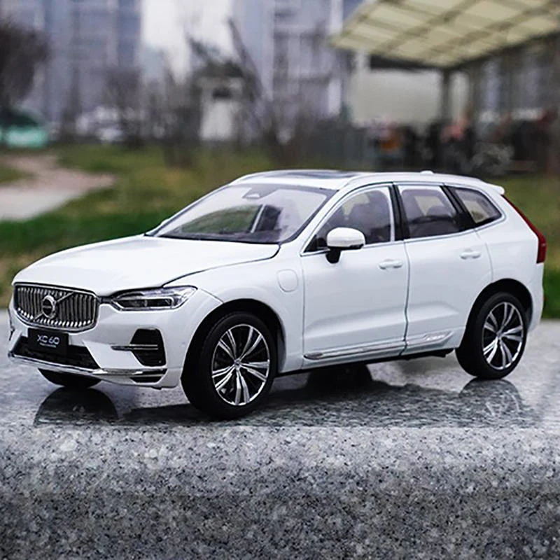 New 1:18 2023 XC60 SUV Alloy Car Model Diecast Metal Vehicles Car Model High Simulation Collection Childrens Toy Gift Decoration