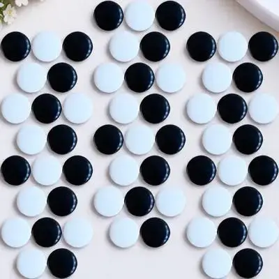

360Pcs Go Chess Pieces High Quality Melamine Small Chess Stones Smooth Finish for Home School Board Game Play Accessories