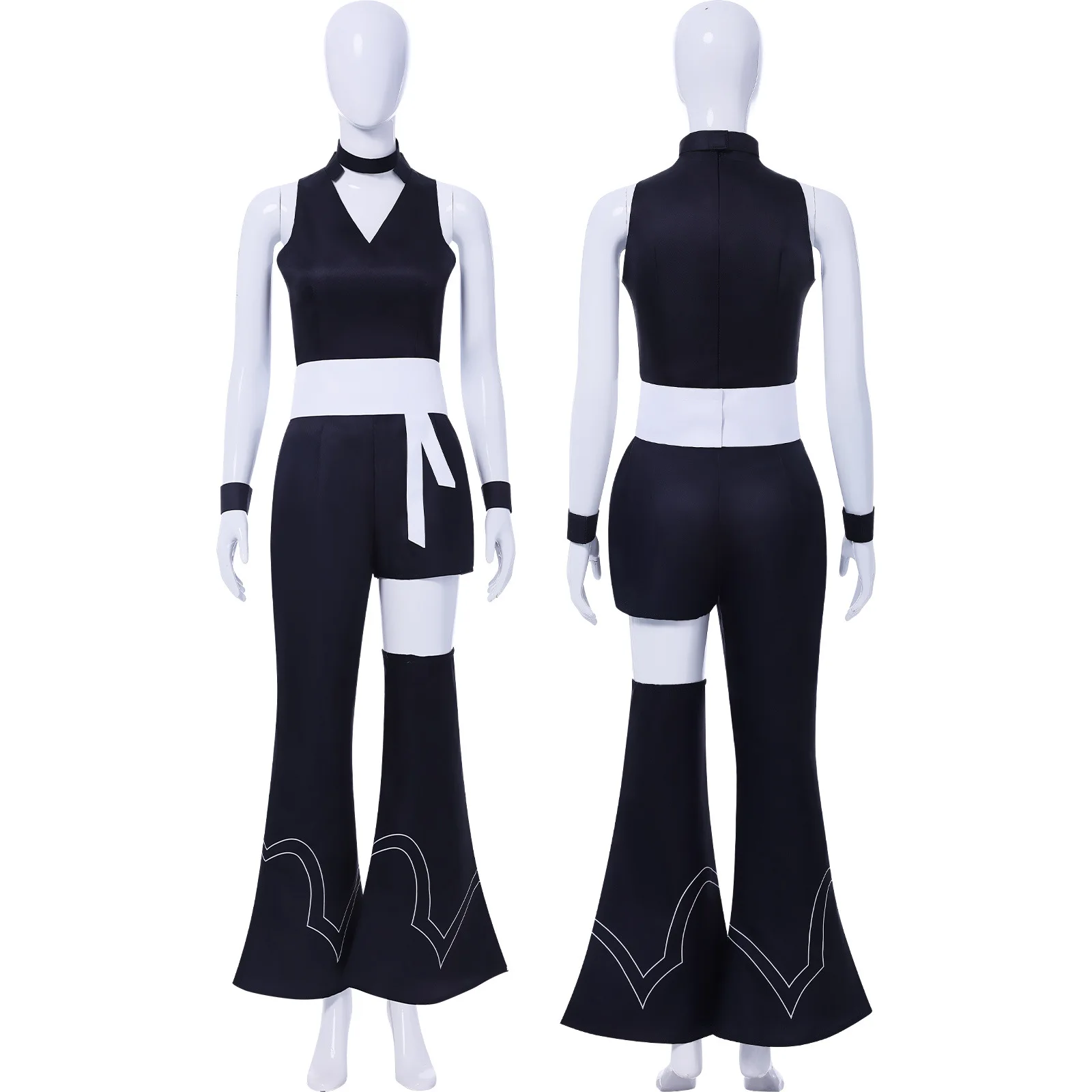 

Новый костюм для косплея из полиэстера с ГАРТЕРОМ, черная униформа, нарядное праздничное платье на Хэллоуин и Рождество