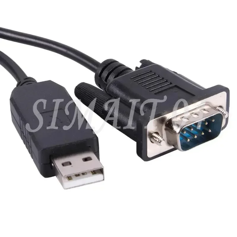 PL2303TA USB DB9 RS232 Serial Adapter Male Null Modem Crossed Converter Cable