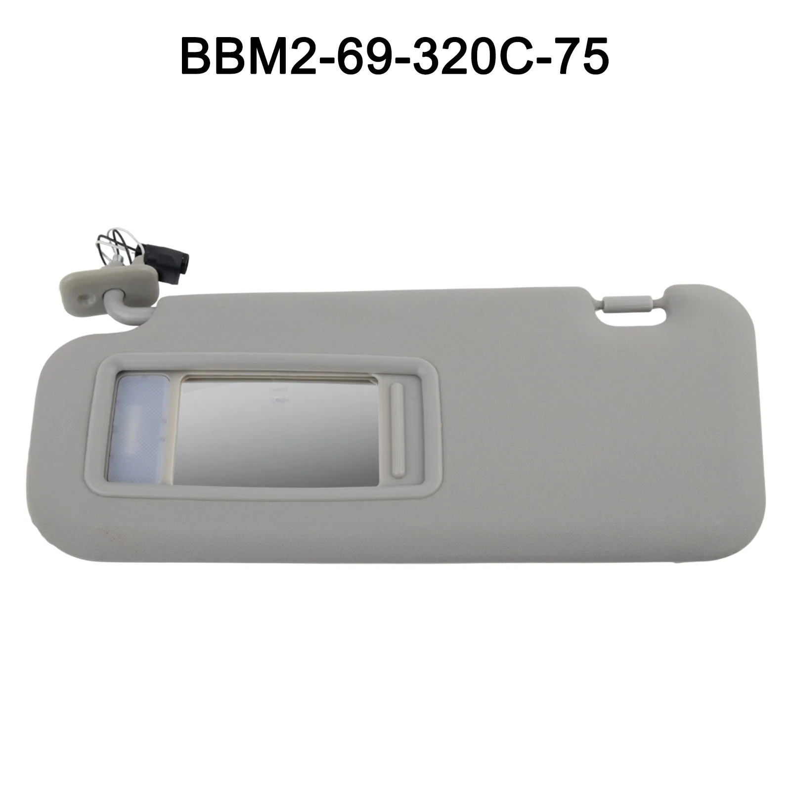 Easily Installed OEM Style Gray Plastic Left Right Sun Visors Fitment for the For Mazda Three from Ten Thirteen