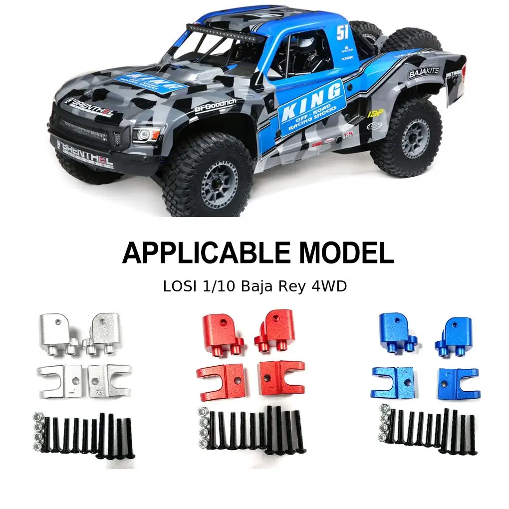 RCGOFOLLOW Aluminum Alloy Perfect Style Pull Rod Fixed Seat Perfect Style Rc Pull Rod Fixed Seat For 1/10 LOSI Baja Rey 4WD