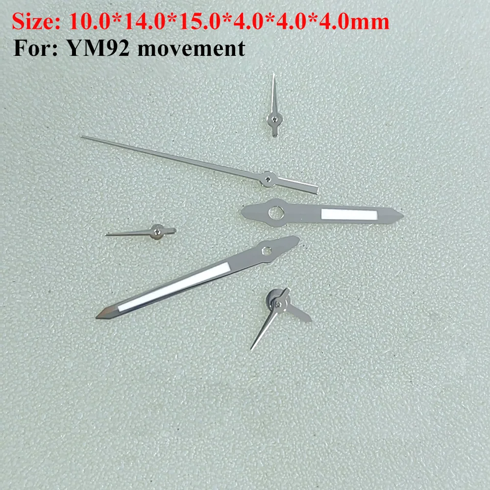 Аксессуары для часового механизма, стрелки, подходят для механизма YM92, указатель для часов с шестью стрелками, иглы для часов, запасные части