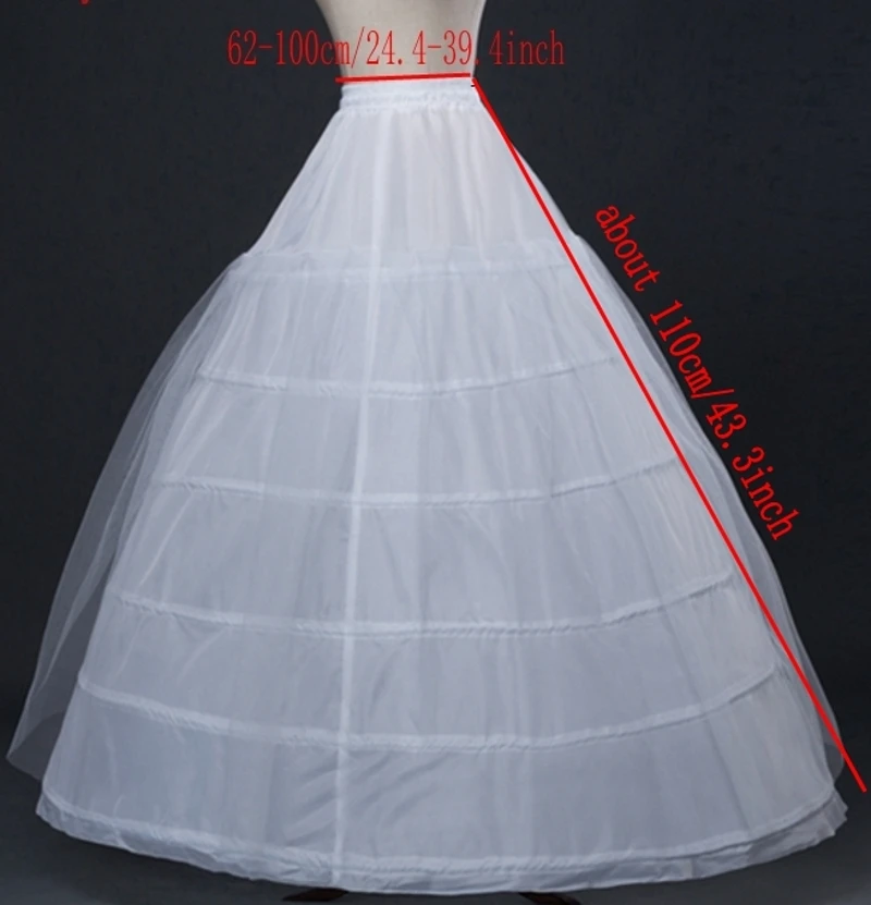 Petticoat Crinoline Slips Hoop Rock Vintage Unterrock für Kleid Kleid – Detail 11