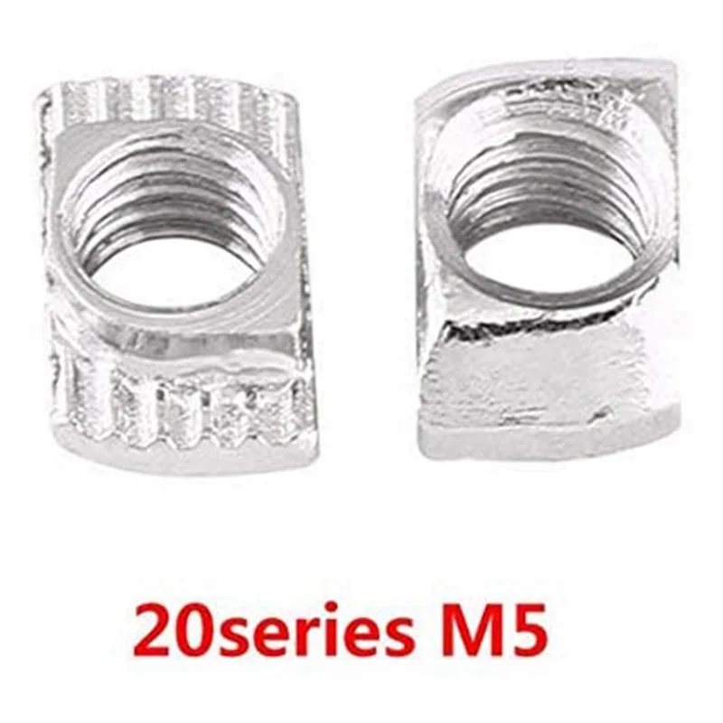 

ABBY-150 Pcs M5 T-Slot Hammer Head Nut 2020 Series Aluminum Profile Extrusion Slot European Standard (M5 X 10 X 6Mm)