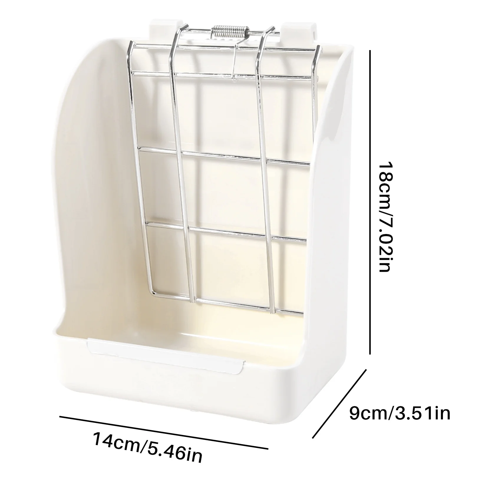 

B62B- Grass Frame Hay Feeder Manger Rack For Guinea Pig Chinchilla Fixed Flip-Up Holder Grass Basket Small Pet