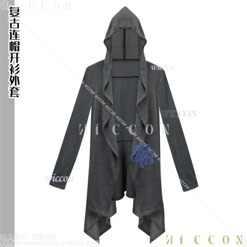 

Костюмы на Хэллоуин, аниме-игра, фэнтезийный косплей Jirai Kei для девочек, длинный капюшон с открытой передней частью, легкий для взрослых женщин, disfraz 2115