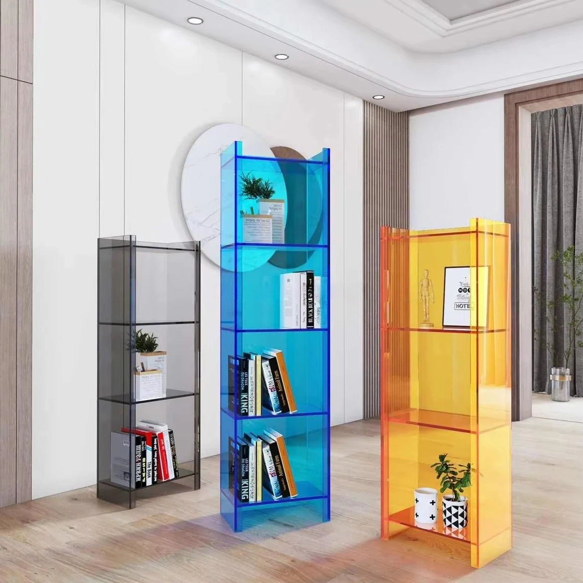 fv-Factory Custom High Class Exhibition Advertisement Decoration Acrylic Display Multi-functional Acrylic Stand Display Case