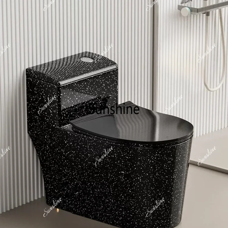 Household light luxury creative art, pumping siphon ceramic seat toilet